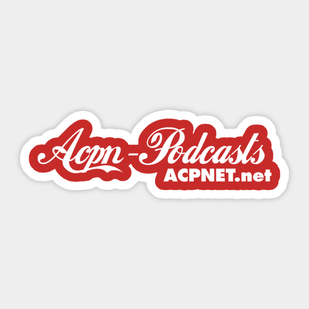 ACPN - Red Cola Logo Variant Sticker by Art Comedy Pop-Culture Network!